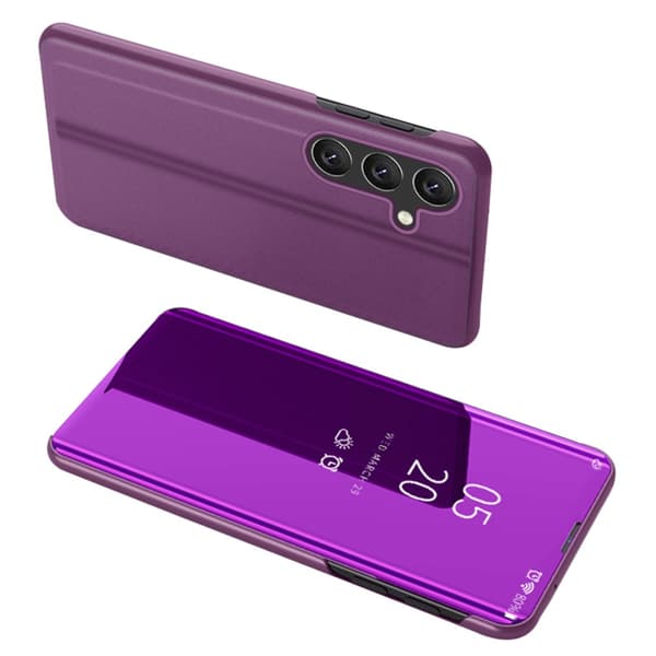 SKALO Samsung A54 5G Clear View Flip Cover - Lilla