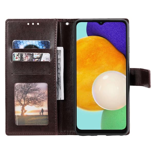 SKALO Samsung A54 5G Mandala Flip Cover - Brun