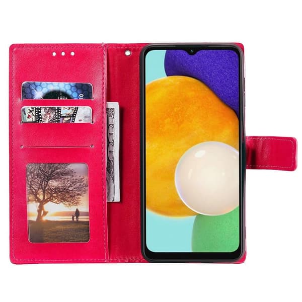 SKALO Samsung A54 5G Mandala Plånboksfodral - Cerise