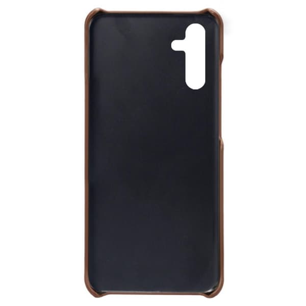 SKALO Samsung A54 5G PU-læder Kortholder Cover - Mørkebrun