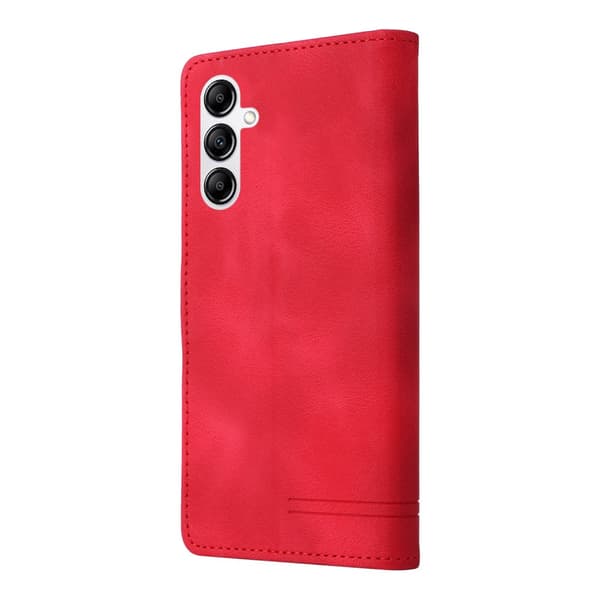 SKALO Samsung A54 5G Plånboksfodral i PU-Läder - Röd