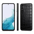 Pikkukuva 2 / 8: SKALO Samsung A54 5G Crocodile PU Nahka Hybrid Suojakuori - Musta