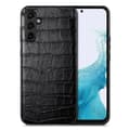 Pikkukuva 1 / 8: SKALO Samsung A54 5G Crocodile PU Nahka Hybrid Suojakuori - Musta