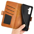 Miniatyrbillede 4 af 7: SKALO Samsung A54 5G Premium Wallet Flip Cover - Lys brun