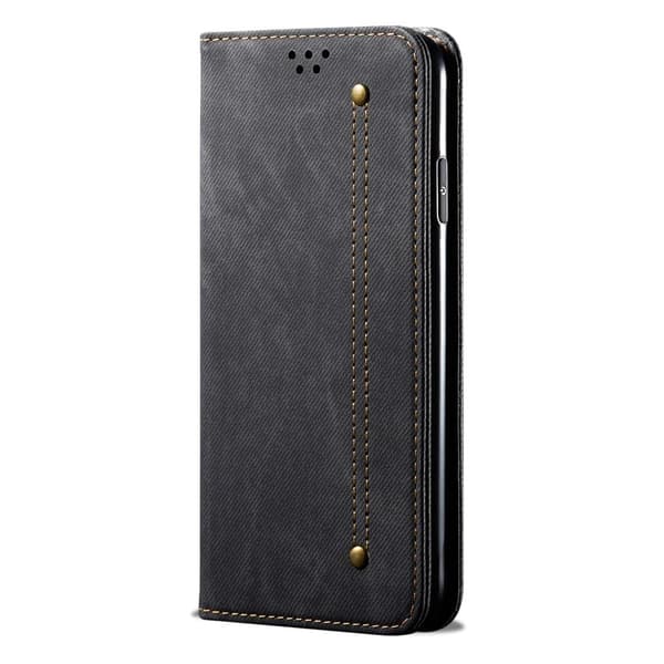SKALO Samsung A54 5G Jeans Lompakkokotelo - Musta