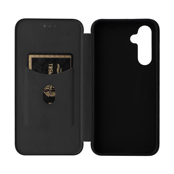SKALO Samsung A54 5G Carbon Fiber Pungetui - Sort