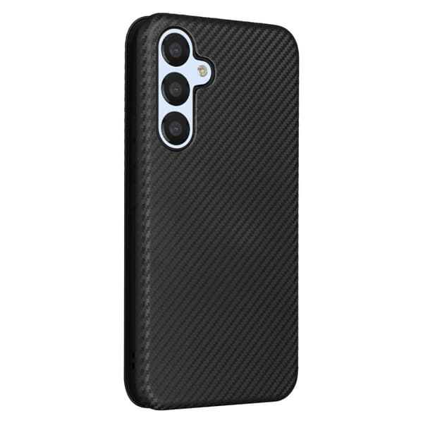 SKALO Samsung A54 5G Carbon Fiber Pungetui - Sort