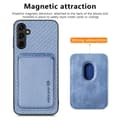 Miniatyrbillede 2 af 7: SKALO Samsung A54 5G Carbon Fiber Cover med kortholder - Blå