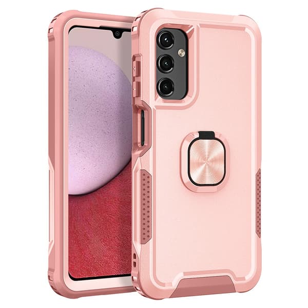 SKALO Samsung A54 5G Armor Hybrid metal ring cover - Pink