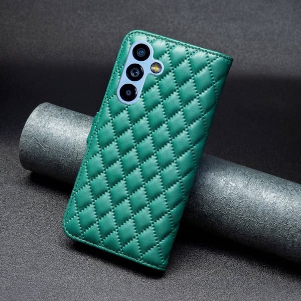 SKALO Samsung A54 5G BINFEN COLOR Quiltet Pung - Grøn