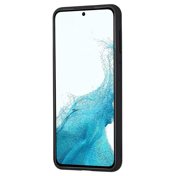 SKALO Samsung A54 5G PU-nahkainen Suojakuori Lompakolla - Musta