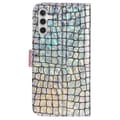 Pikkukuva 10 / 10: SKALO Samsung A54 5G Glitter design Lompakko kotelo - Ruusukulta