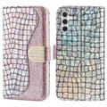 Pikkukuva 1 / 10: SKALO Samsung A54 5G Glitter design Lompakko kotelo - Ruusukulta