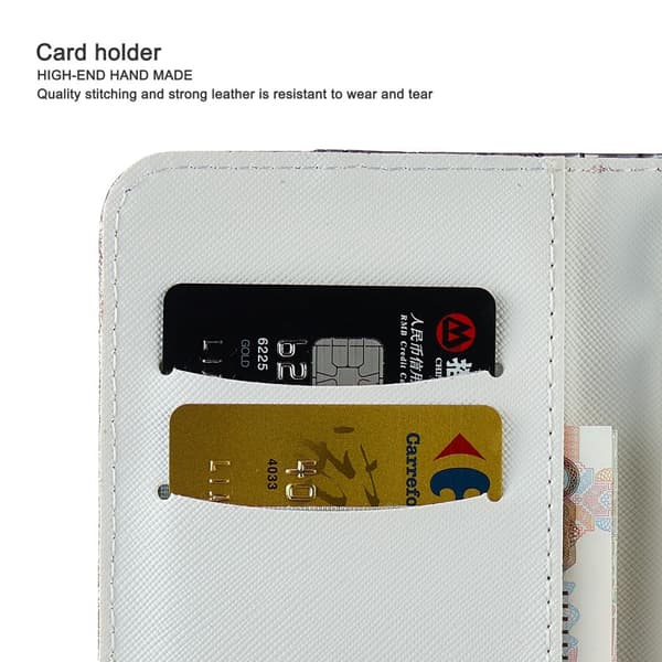 SKALO Samsung A54 5G Glitter design Pungetui - Lilla