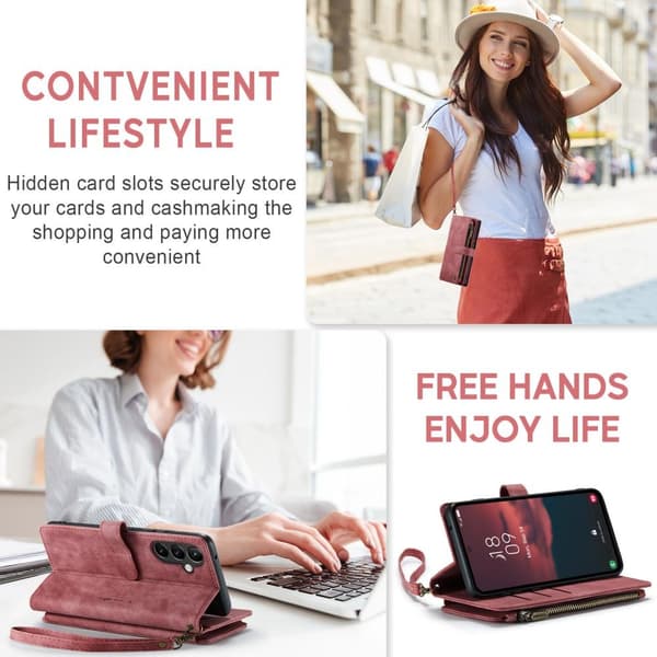 CaseMe Samsung A54 5G CaseMe Big Wallet Lompakkokotelo - Punainen