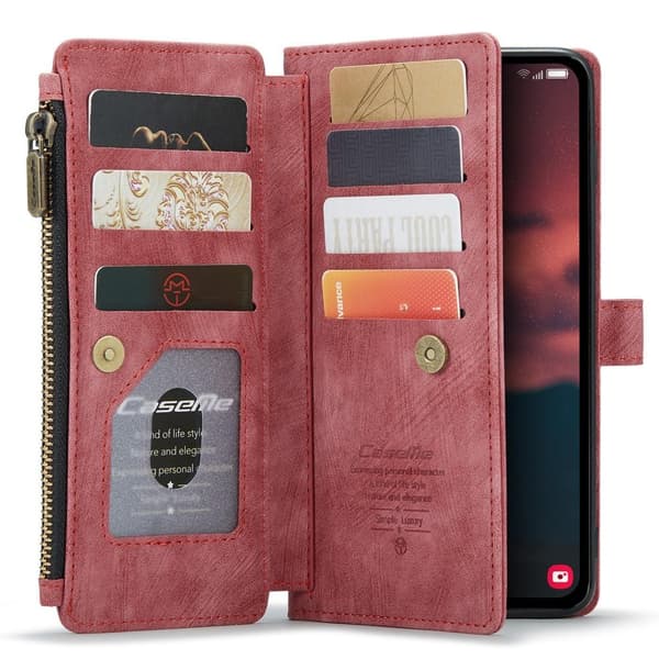 CaseMe Samsung A54 5G CaseMe Big Wallet Lompakkokotelo - Punainen