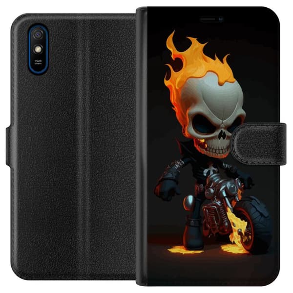 Xiaomi Redmi 9A Plånboksfodral Döskalle Motor