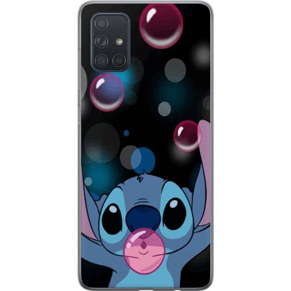 Samsung Galaxy A71 Genomskinligt Skal Stitch