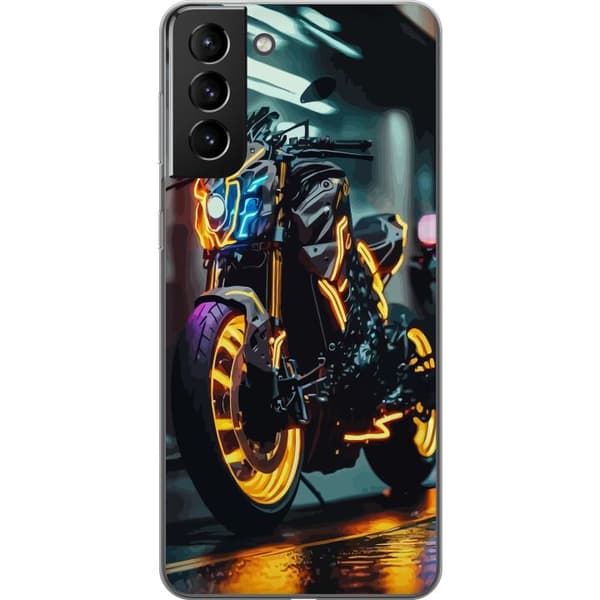 Samsung Galaxy S21+ 5G Läpinäkyvä kuori Moottoripyörä