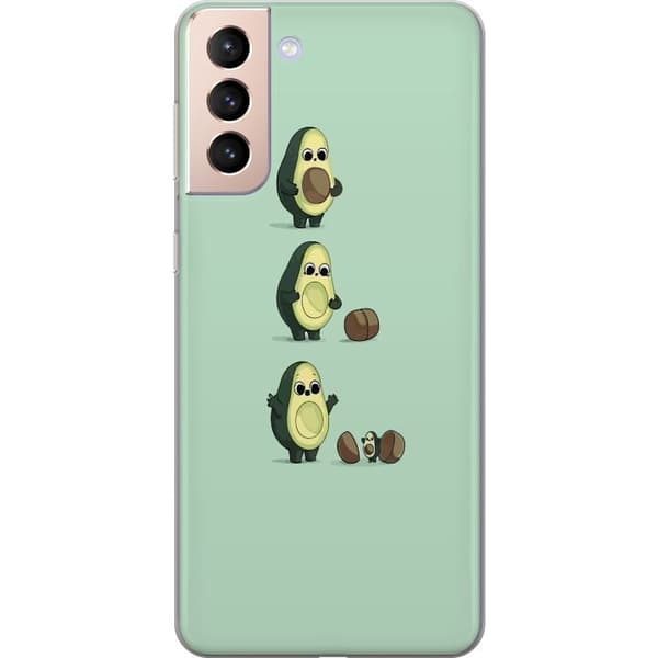 Samsung Galaxy S21 Läpinäkyvä kuori Avokado