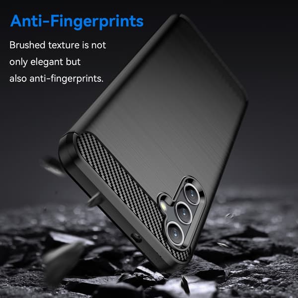 SKALO Samsung A14 4G/5G Armor Carbon Stöttåligt TPU-skal