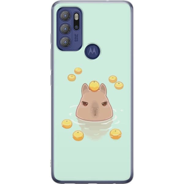 Motorola Moto G60S Gennemsigtig cover Capybara