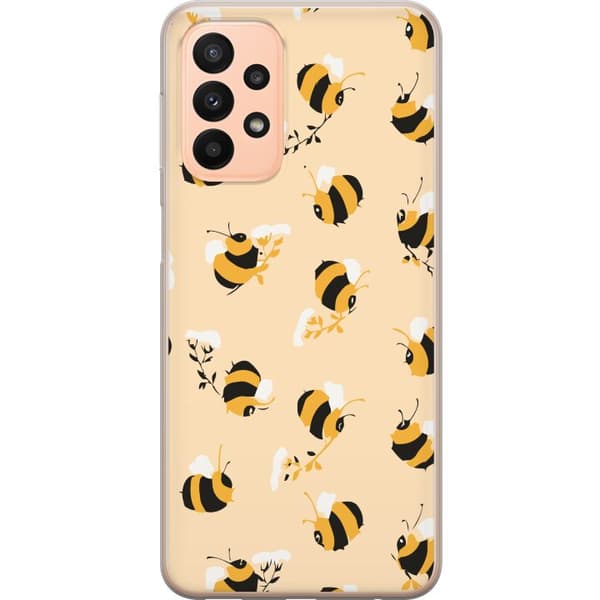 Samsung Galaxy A23 Genomskinligt Skal Humlor Mönster