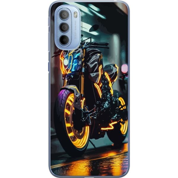 Motorola Moto G31 Läpinäkyvä kuori Moottoripyörä