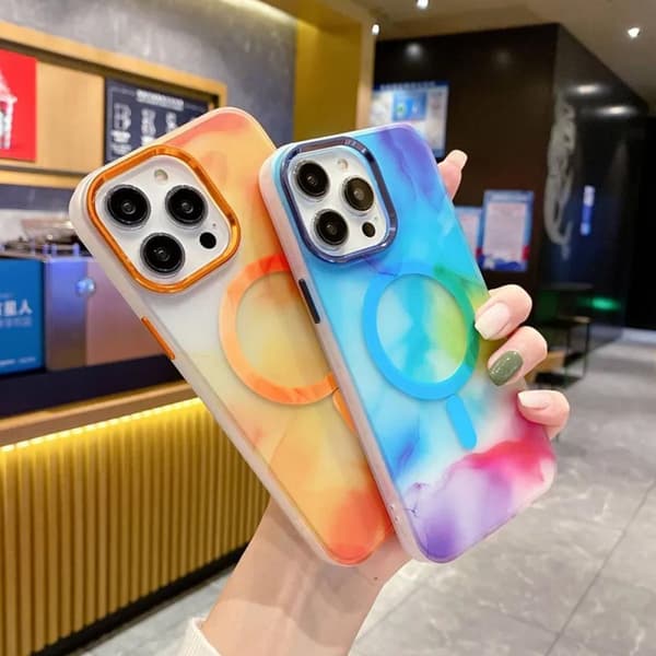 iPhone 13 Pro MagSafe Mobilskal - Mångfärgad Abstrakt