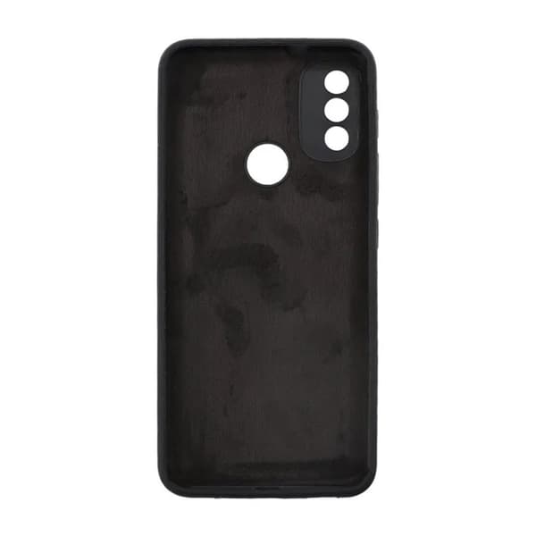 Motorola Moto E20 Silikonskal med Kameraskydd - Svart