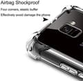 Miniatyrbild 3 av 3: Stöttåligt Mobilskal Samsung Galaxy A6 Plus 2018 - Transparent