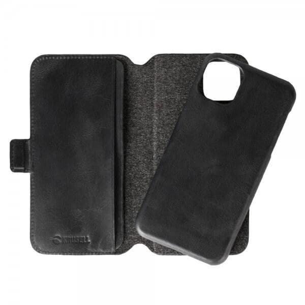 Krusell iPhone 11 Pro Max Fodral Sunne PhoneWallet Löstagbart Skal Svart