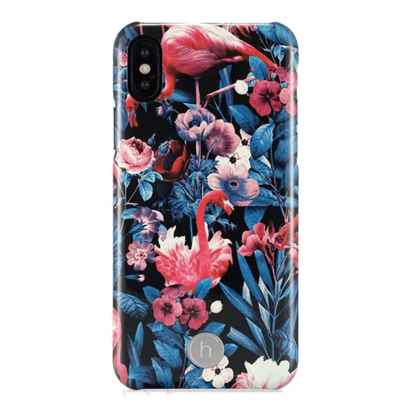 iPhoneXS/X-fodral Paris Magnet-kompatibelt fodral (Flamingo Garden)