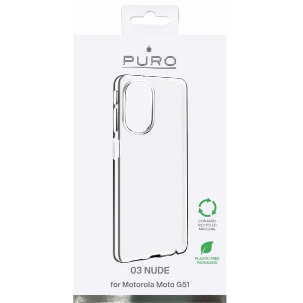 Puro 0.3 Nude Motorola Moto G51 fodral (genomskinligt)