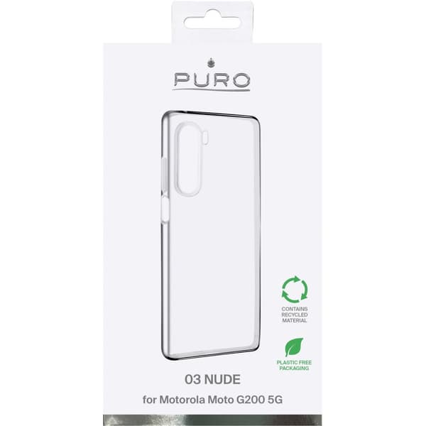 Puro 0.3 Nude Motorola Moto G200 5G fodral (genomskinligt)