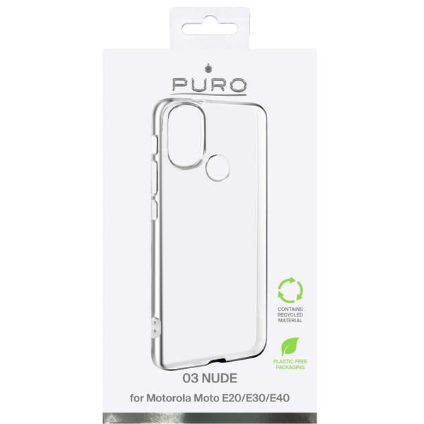Puro 0.3 Nude Motorola Moto E20/E30/E40 fodral (genomskinligt)