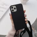 Miniatyrbillede 3 af 6: TPU telefonetui med snor Sort  iPhone 13 Mini
