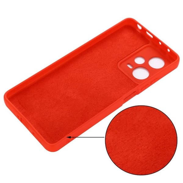 Liquid silikon skal Xiaomi Redmi Note 12 Pro 5G - China Red
