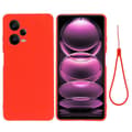 Miniatyrbild 2 av 3: Liquid silikon skal Xiaomi Redmi Note 12 Pro 5G - China Red