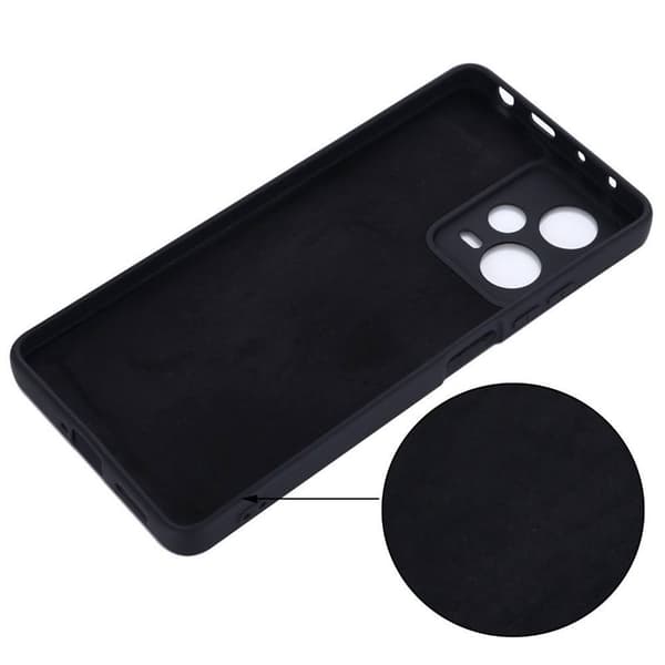 Liquid silikon skal Xiaomi Redmi Note 12 Pro 5G - Svart
