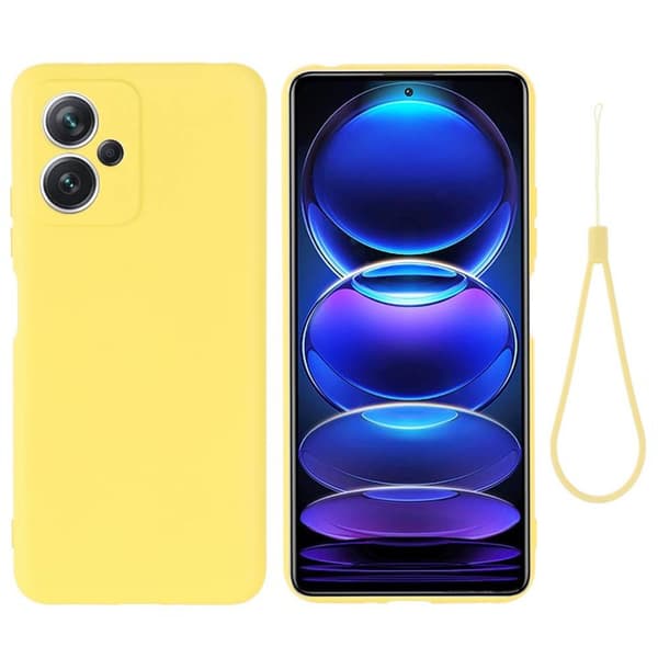 Liquid silikone cover Xiaomi Redmi Note 12 5G - Gul