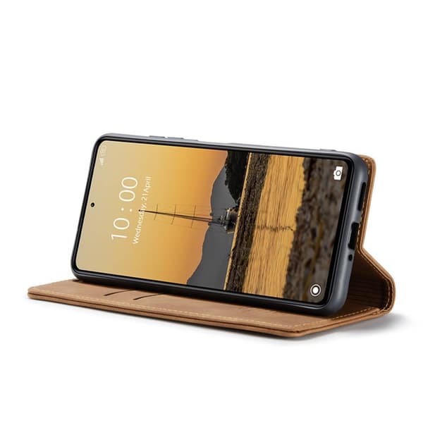 CaseMe Smart Magnet FlipCase Xiaomi Redmi Note 12 5G - Brun