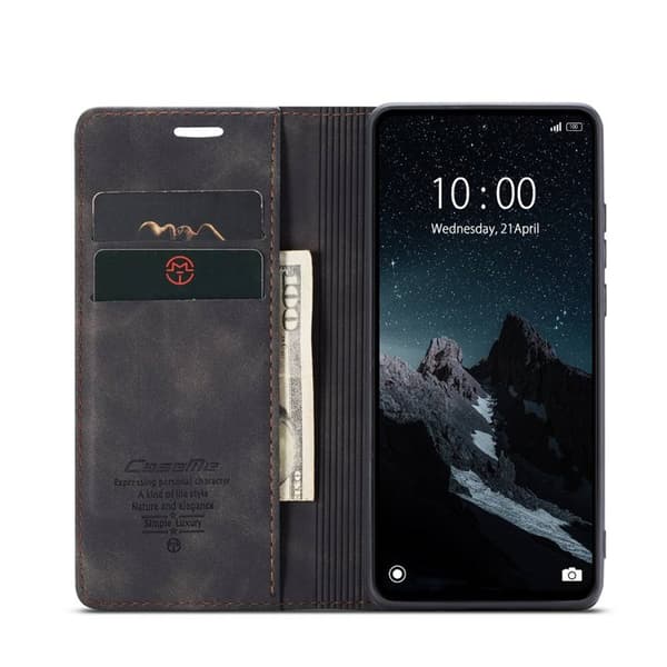 CaseMe Smart Magnet Flipdeksel Xiaomi Redmi 12C - Sort