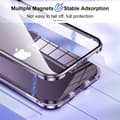 Miniatyrbillede 3 af 7: Telefon cover fuld kamerabeskyttelse dobbeltsidet hærdet glas anti-spion Sort  iPhone 14