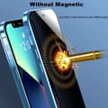 Miniatyrbillede 6 af 7: Telefon cover fuld kamerabeskyttelse dobbeltsidet hærdet glas anti-spion Sort  iPhone 14