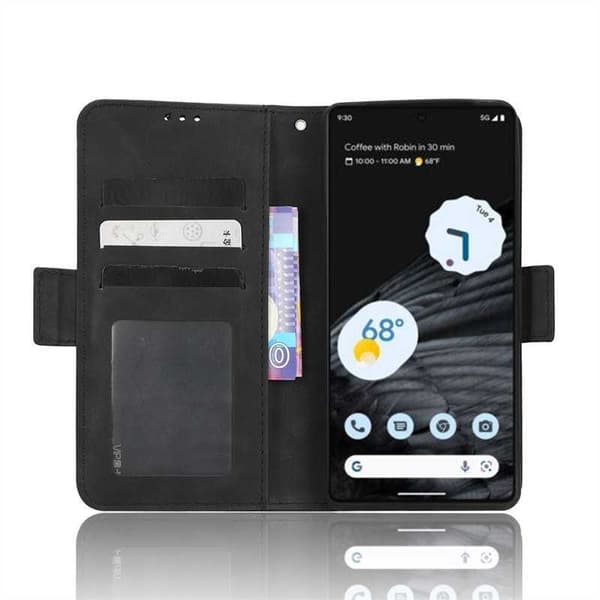 Google Pixel 7A lompakkokotelo PU-nahkainen 6-POCKET Winston V3