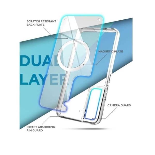 Samsung A34 5G Transparent stødabsorberende cover MagSafe-kompatibel