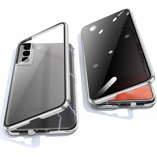Samsung S23 Privacy Heltäckande Premium Skal Glassback V4
