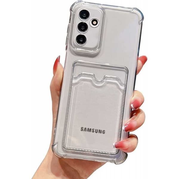 Stöttåligt Skal med Kortfack Förstärkta Hörn Samsung A14 5G/4G