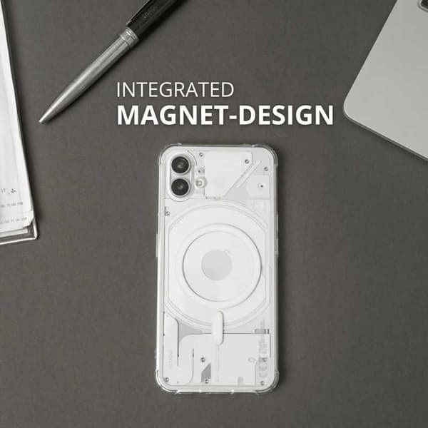 Nothing Phone 1 Transparent stødabsorberende cover MagSafe-kompatibel